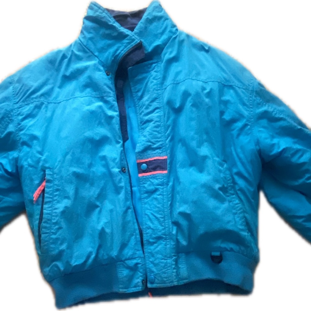 VINTAGE 90s  Blue Puffer Jacket